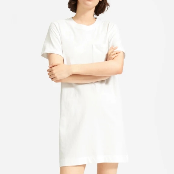 Everlane Weekend Tee Dress in Bone - Picture 7 of 7